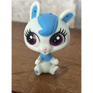 Littlest Pet Shop LPS Casey Cottonpuff Blue‎ Bunny Rabbit #369